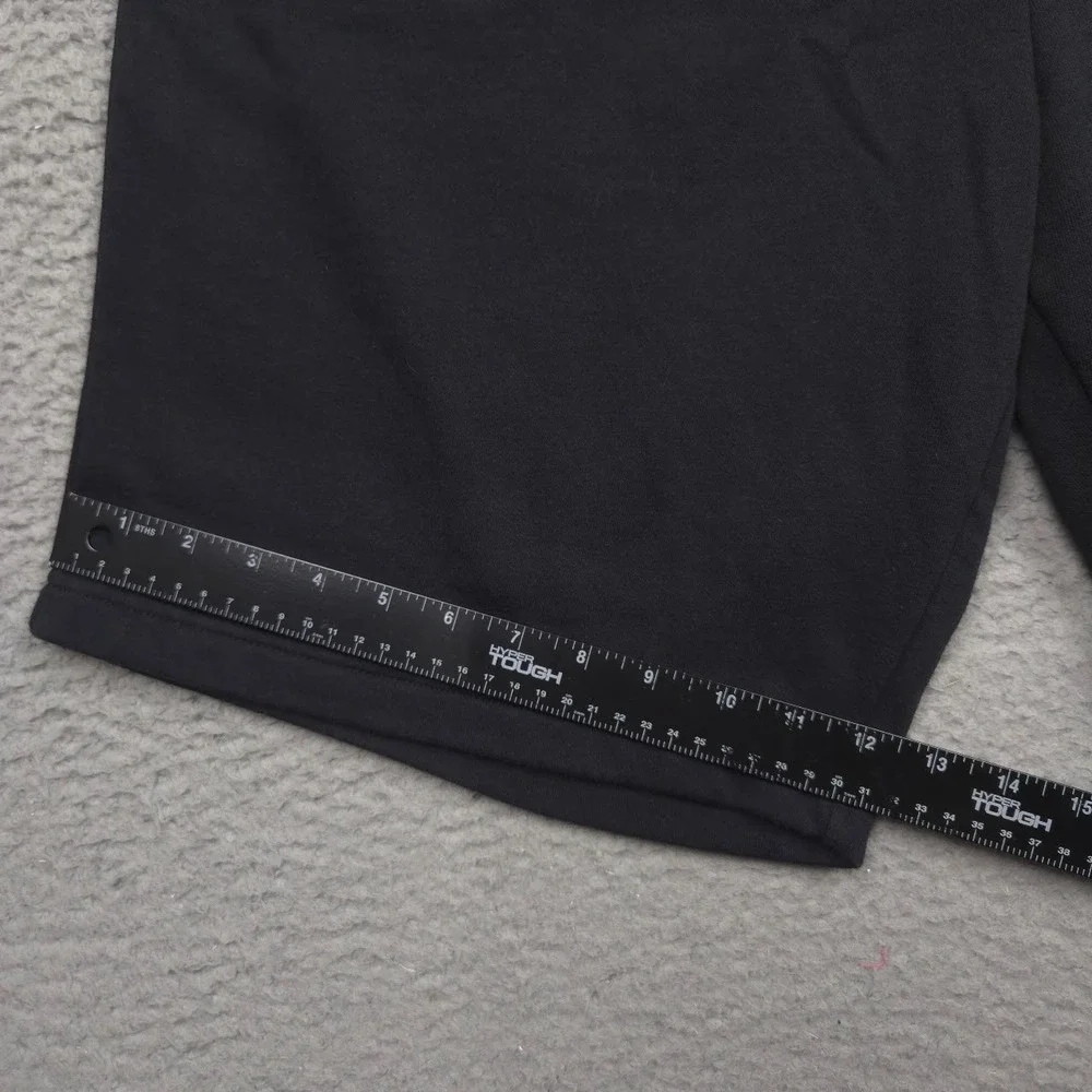 The North Face Men XL Black Fleece Sweat Shorts Big Half Dome Logo Drawstring